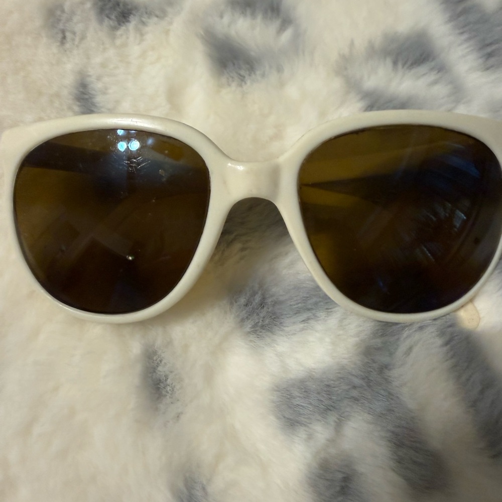 Vuarnet vintage white sunglasses.